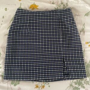 Wild Fable Blue Gingham Plaid Mini Skirt Women’s Size 2